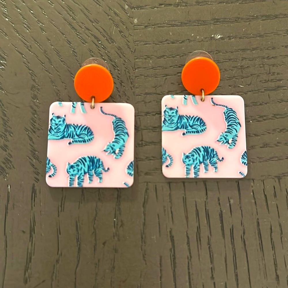 Tiger earrings
